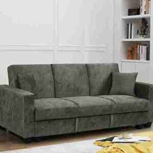 Donenc KM-162217 Sofa Bed Grey Fabric (Single Piece)