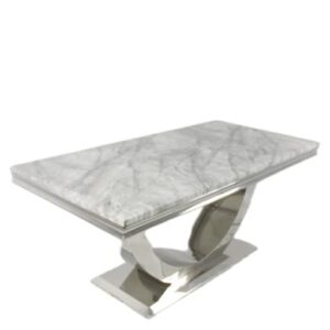 London Extend Dining Table- 1.2-1.5/1.6-2m Grey Ceramic