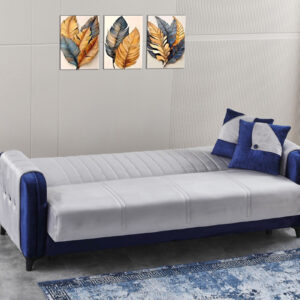 Maria Gray – Navy Blue Sofa Bed