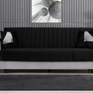 Maria Black – Gray Sofa Bed