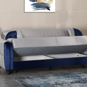 Maria Gray – Navy Blue Sofa Bed
