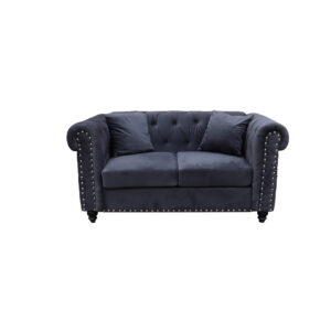 Ocean Grey Velvet 40 Sofa