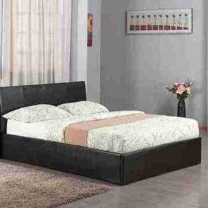 Ottoman Black PU (Set of 1)