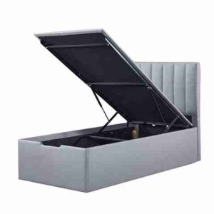 Kolon Bed 90x200 Grey PU (Set of 2)