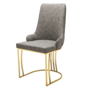 Bruno Faux Leather/Velvet Dining chairs Foam Padded With Optional Gold or Silver Frame Matching legs